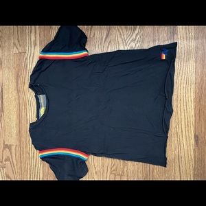 Black aviator nation t shirt. Size small. Good condition.